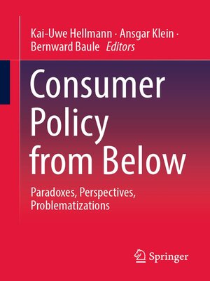cover image of Consumer Policy from Below